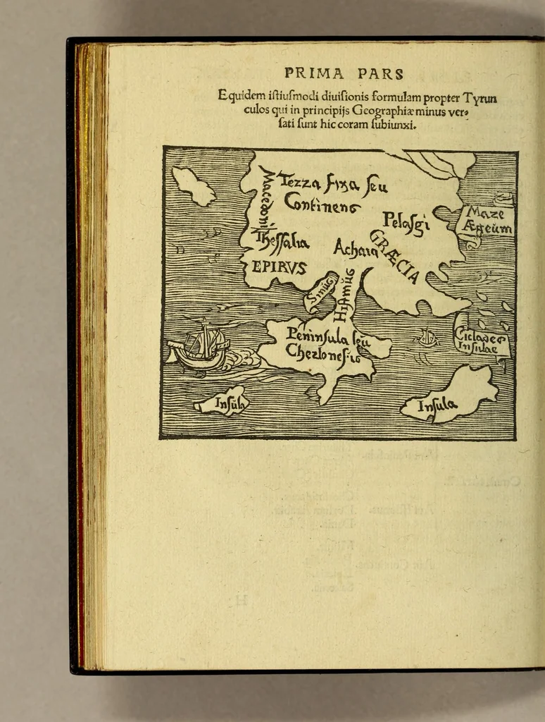 An illustration from Cosmographicus liber Petri Apiani mathematici,, 1529, leaf 68