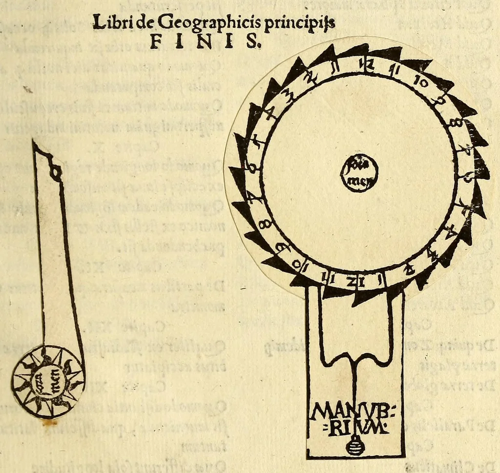 An illustration from Cosmographicus liber Petri Apiani mathematici,, 1534, leaf 111