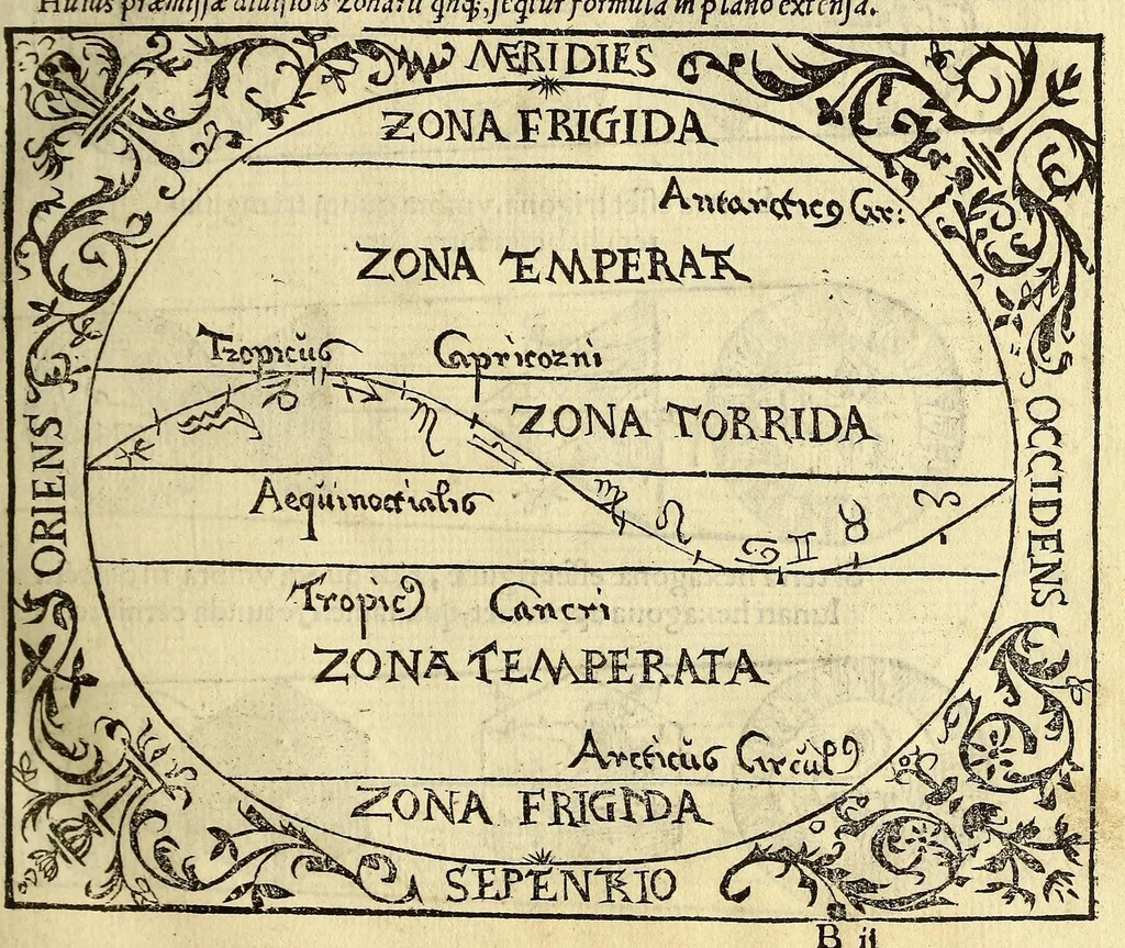 An illustration from Cosmographicus liber Petri Apiani mathematici,, 1534, leaf 15