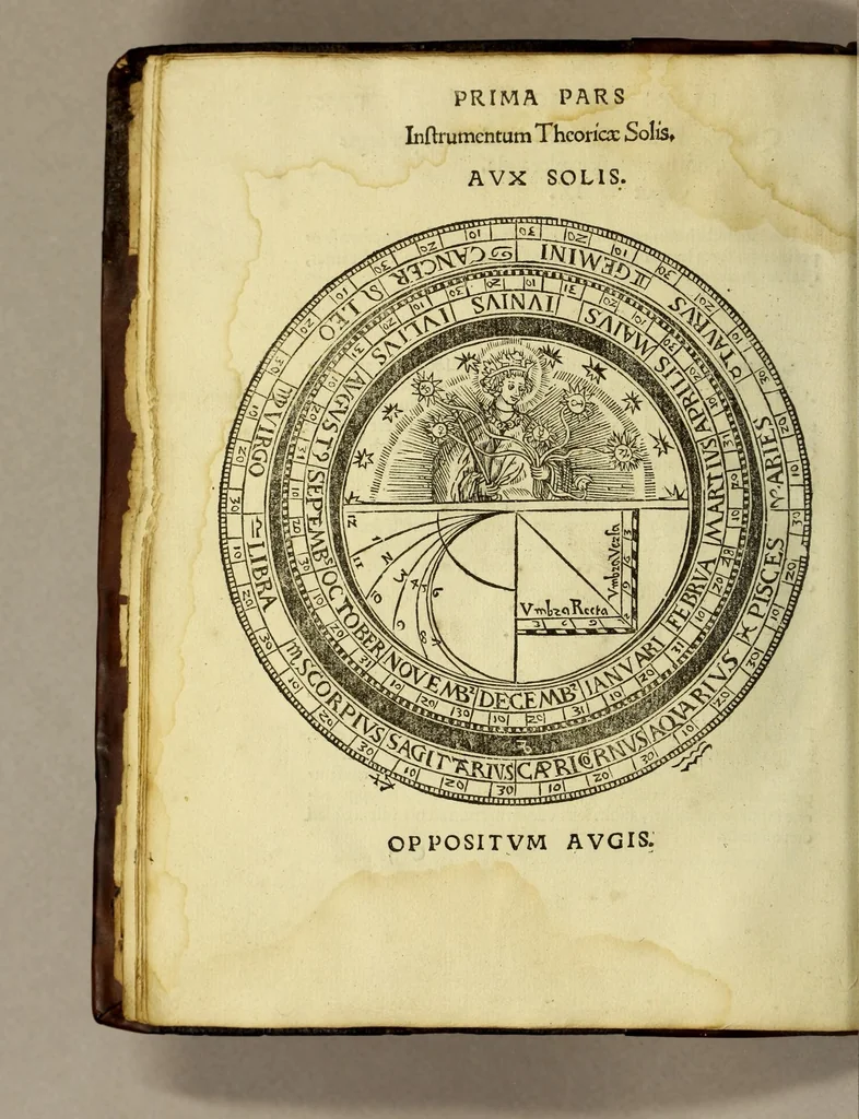 An illustration from Cosmographicus liber Petri Apiani mathematici,, 1534, leaf 24