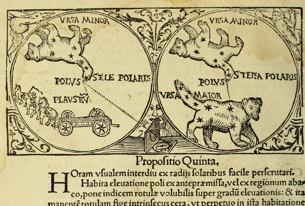 An illustration from Cosmographicus liber Petri Apiani mathematici,, 1534, leaf 26