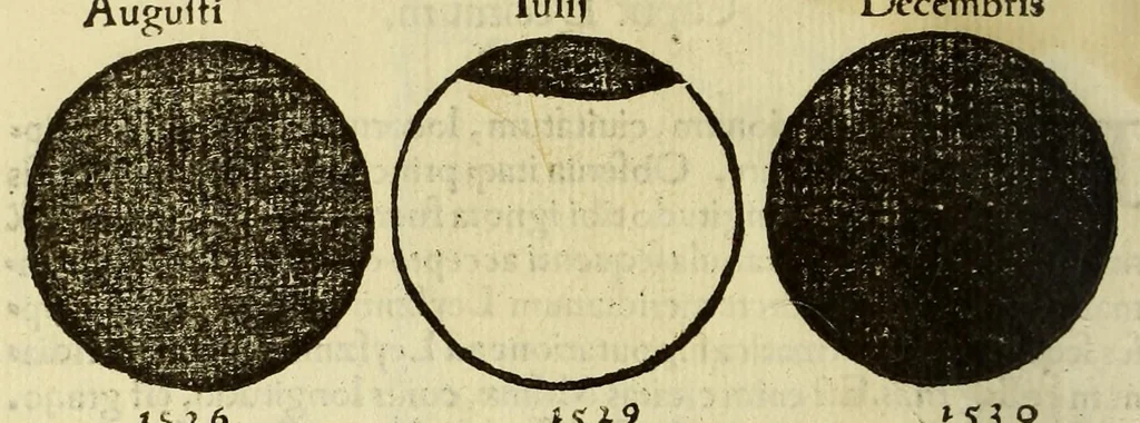 An illustration from Cosmographicus liber Petri Apiani mathematici,, 1534, leaf 30