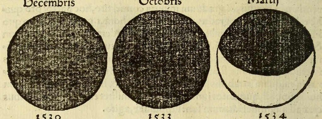 An illustration from Cosmographicus liber Petri Apiani mathematici,, 1534, leaf 30