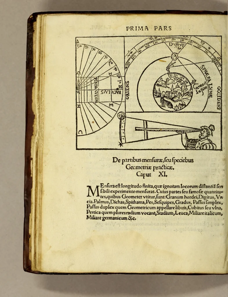 An illustration from Cosmographicus liber Petri Apiani mathematici,, 1534, leaf 36