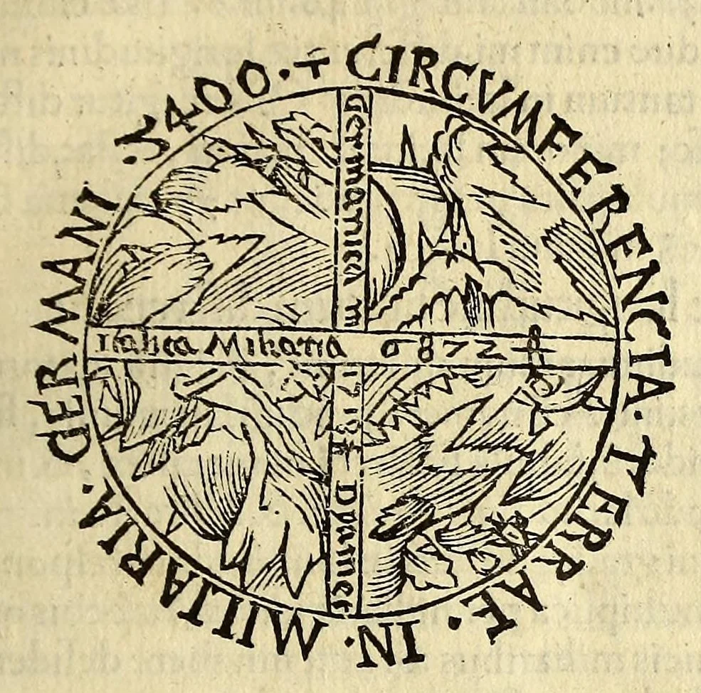 An illustration from Cosmographicus liber Petri Apiani mathematici,, 1534, leaf 39