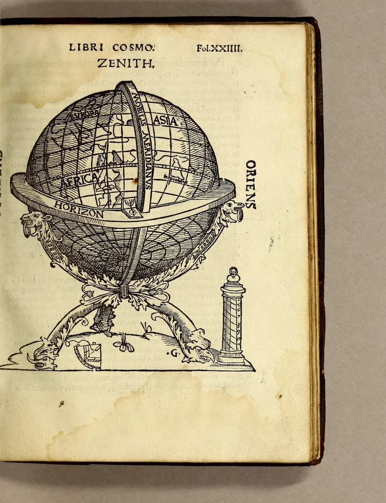 An illustration from Cosmographicus liber Petri Apiani mathematici,, 1534, leaf 51