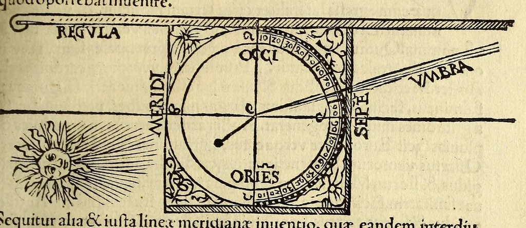 An illustration from Cosmographicus liber Petri Apiani mathematici,, 1534, leaf 55