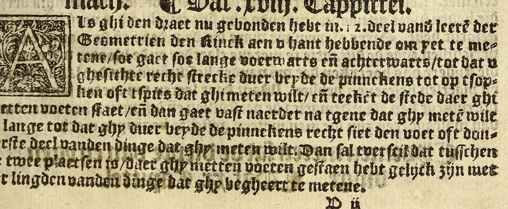 An illustration from Cosmographie, oft Beschrijuinghe der geheelder werelt van Petrus Apianus. derdwerf nu ghecorrigeert van Gemma Frisio ... Metten zeecompasse ende anderen boecxkens byden selve[n] Gemma daer toegedaen, 1553, leaf 155