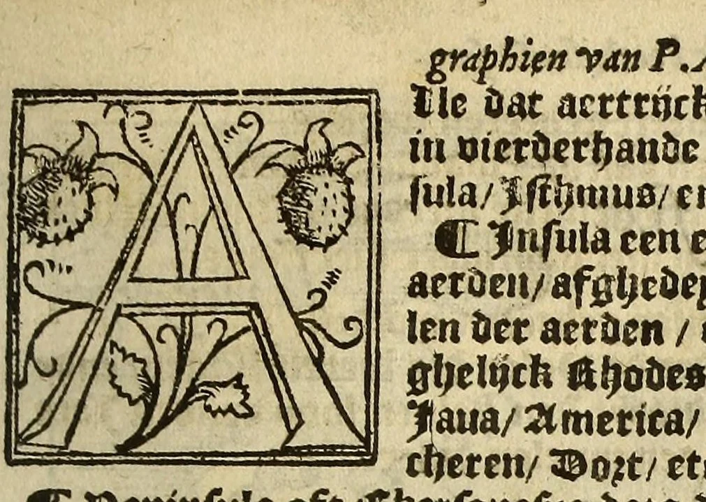 An illustration from Cosmographie, oft Beschrijuinghe der geheelder werelt van Petrus Apianus. derdwerf nu ghecorrigeert van Gemma Frisio ... Metten zeecompasse ende anderen boecxkens byden selve[n] Gemma daer toegedaen, 1553, leaf 67
