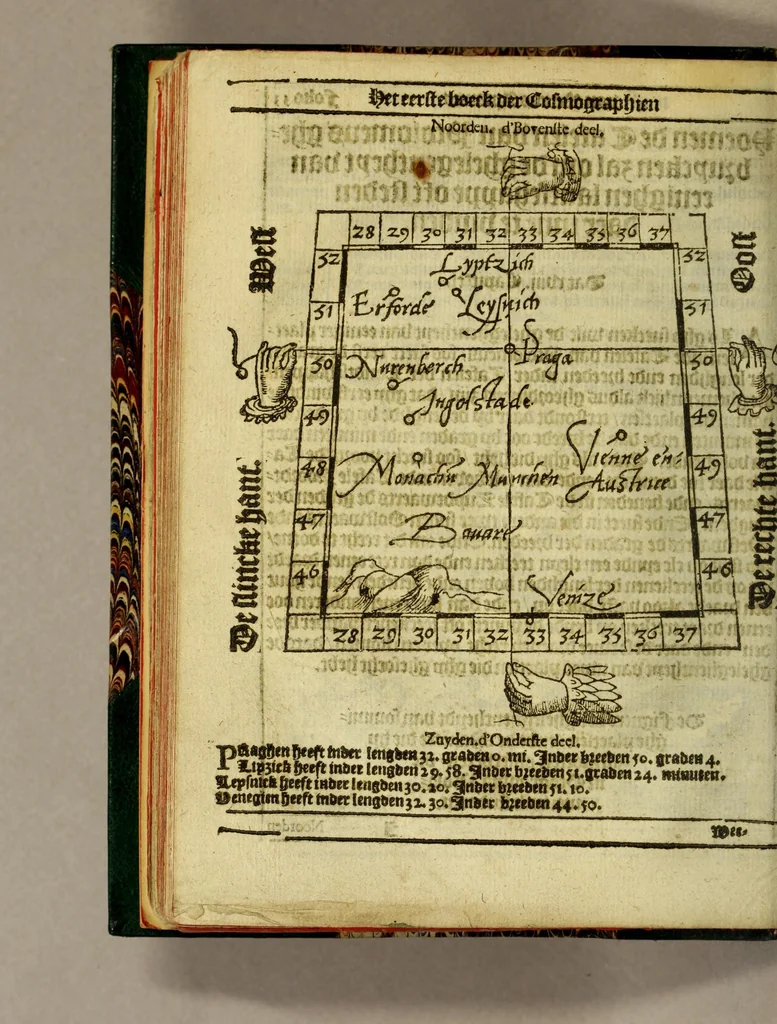 An illustration from Cosmographie, ofte Beschrijvinge de gheheelder werelt,, 1598, leaf 80