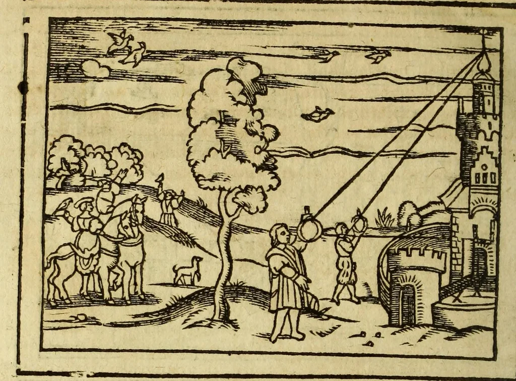 An illustration from Cosmographie, ou Description des quatre parties du monde, contenant la situation, diuision, & estendue de chascune region & prouince d'icelles,, 1581, leaf 234