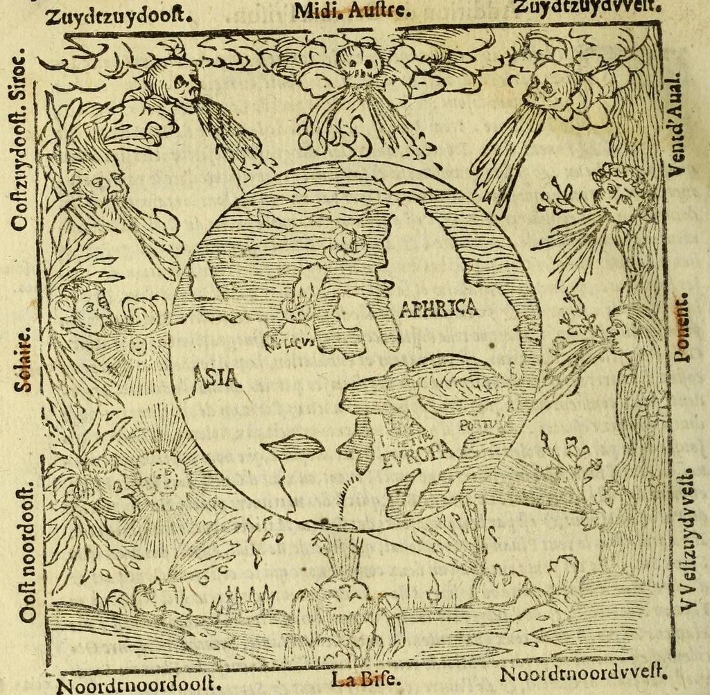 An illustration from Cosmographie, ou Description des quatre parties du monde, contenant la situation, diuision, & estendue de chascune region & prouince d'icelles,, 1581, leaf 64