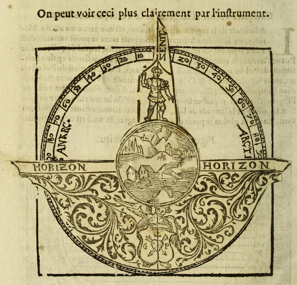 An illustration from Cosmographie, ou Description des quatre parties du monde, contenant la situation, diuision, & estendue de chascune region & prouince d'icelles,, 1581, leaf 34