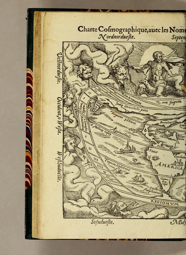 An illustration from Cosmographie, ou Description des quatre parties du monde, contenant la situation, diuision, & estendue de chascune region & prouince d'icelles,, 1581, leaf 88