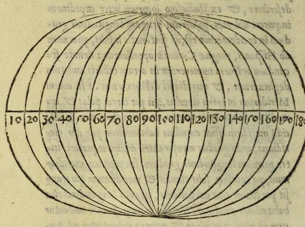 An illustration from Cosmographiæ introductio cum quibusdam geometriæ ac astronomiæ principijs ad eam rem necessarijs, 1535, leaf 42