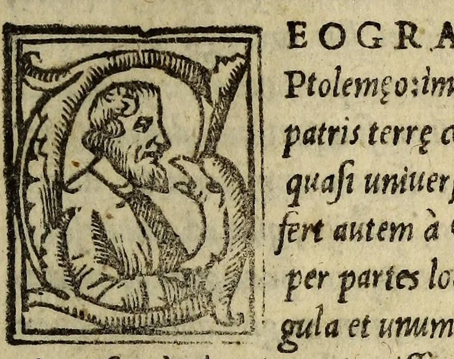 An illustration from Cosmographiæ introductio cum quibusdam geometriæ ac astronomiæ principijs ad eam rem necessarijs, 1535, leaf 9