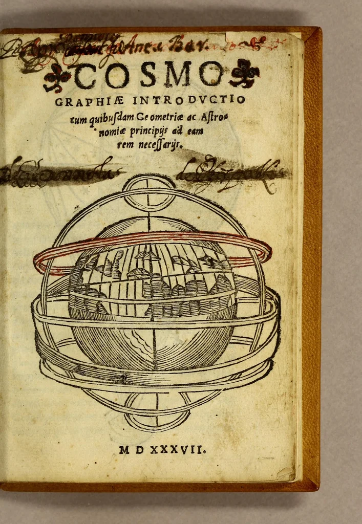 An illustration from Cosmographiæ introductio : cum quibusdam geometriæ ac astronomiæ principijs ad eam rem necessarijs, 1537, leaf 7