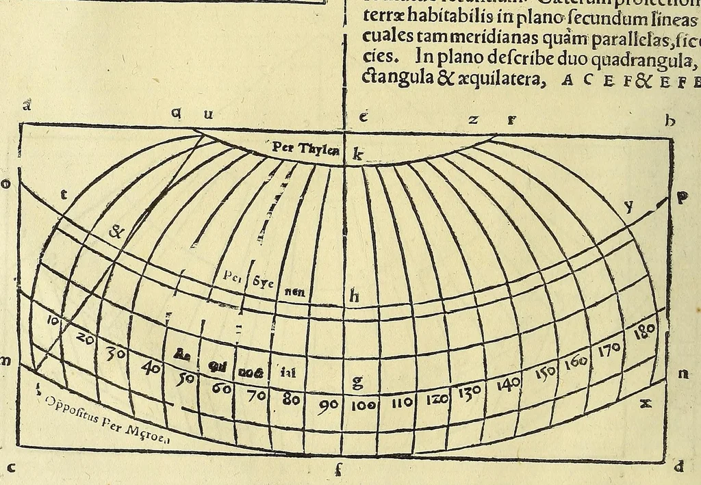 An illustration from Cosmographiæ uniuersalis lib. VI. in quibus iuxta certioris fidei scriptorum traditionem describuntur, omnium habitabilis orbis partium situs, propriæq[ue] dotes. regionum topographicæ effigies ..., 1554, leaf 116