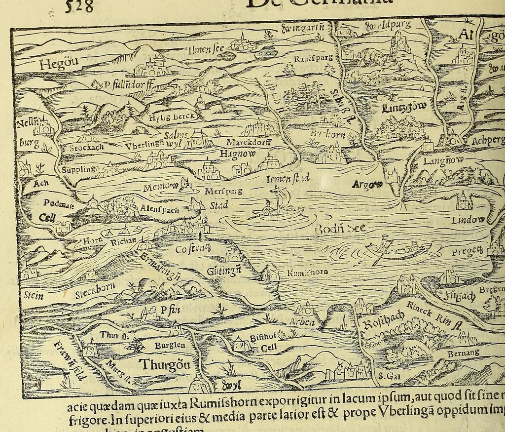 An illustration from Cosmographiæ uniuersalis lib. VI. in quibus iuxta certioris fidei scriptorum traditionem describuntur, omnium habitabilis orbis partium situs, propriæq[ue] dotes. regionum topographicæ effigies ..., 1554, leaf 624