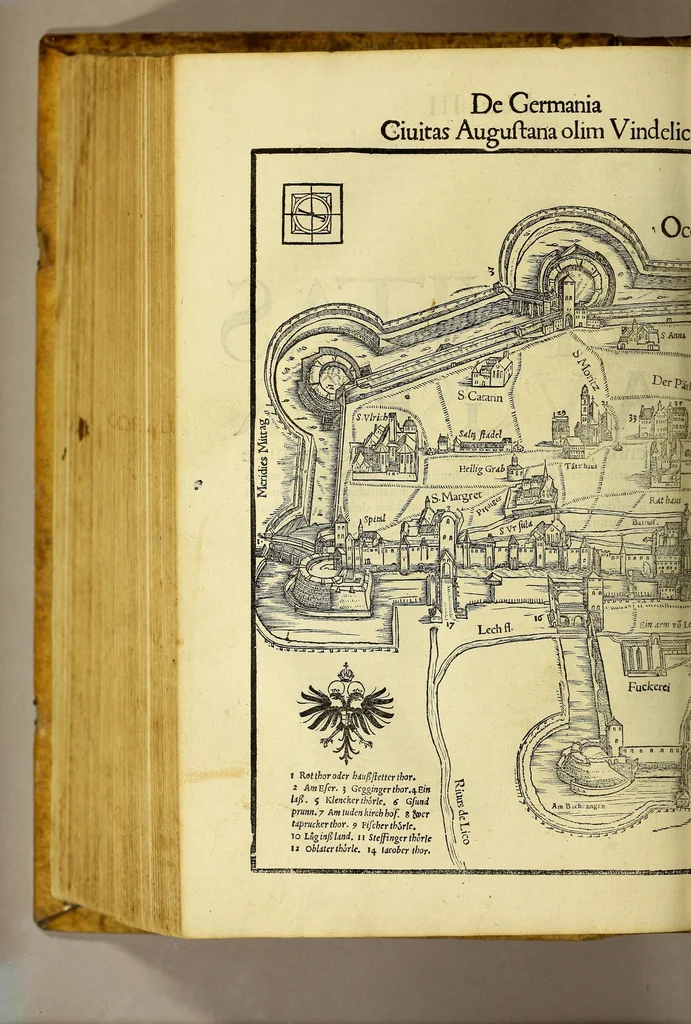 An illustration from Cosmographiæ uniuersalis lib. VI. in quibus iuxta certioris fidei scriptorum traditionem describuntur, omnium habitabilis orbis partium situs, propriæq[ue] dotes. regionum topographicæ effigies ..., 1554, leaf 708