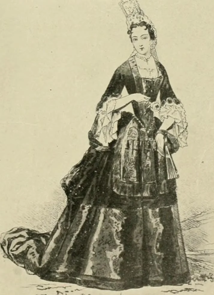 An illustration from Costume design and illustration, 1918, leaf 136