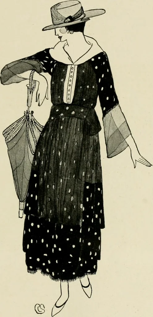 An illustration from Costume design and illustration, 1918, leaf 62