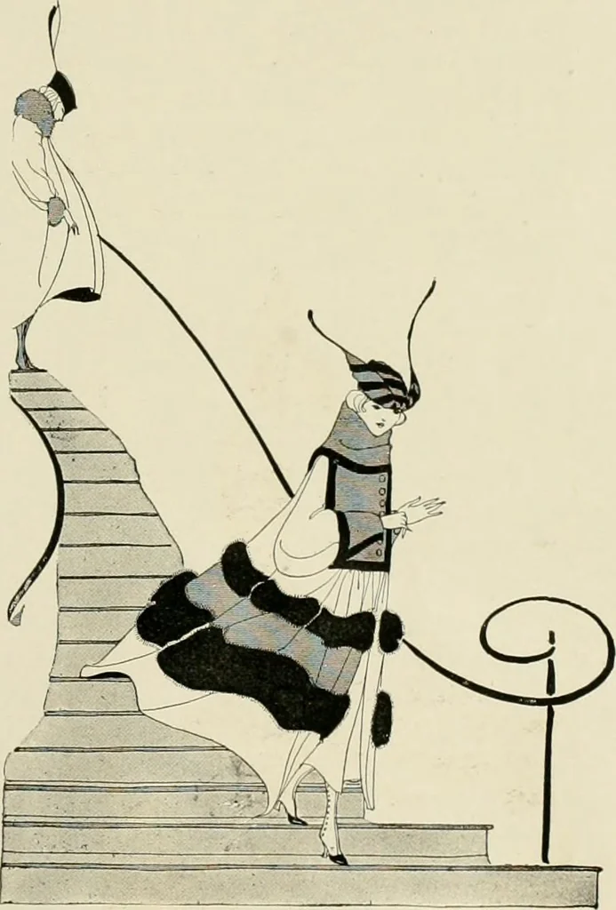 An illustration from Costume design and illustration, 1918, leaf 74