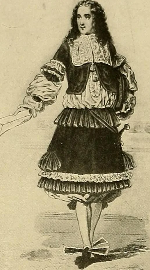 An illustration from Costume design and illustration, 1918, leaf 136