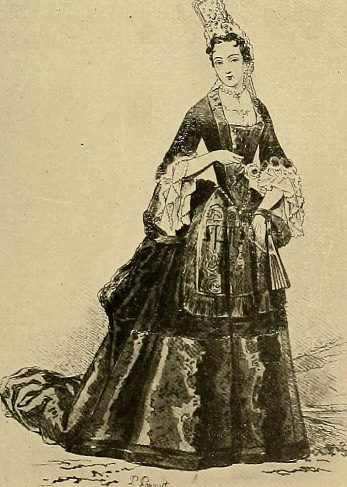 An illustration from Costume design and illustration, 1918, leaf 136