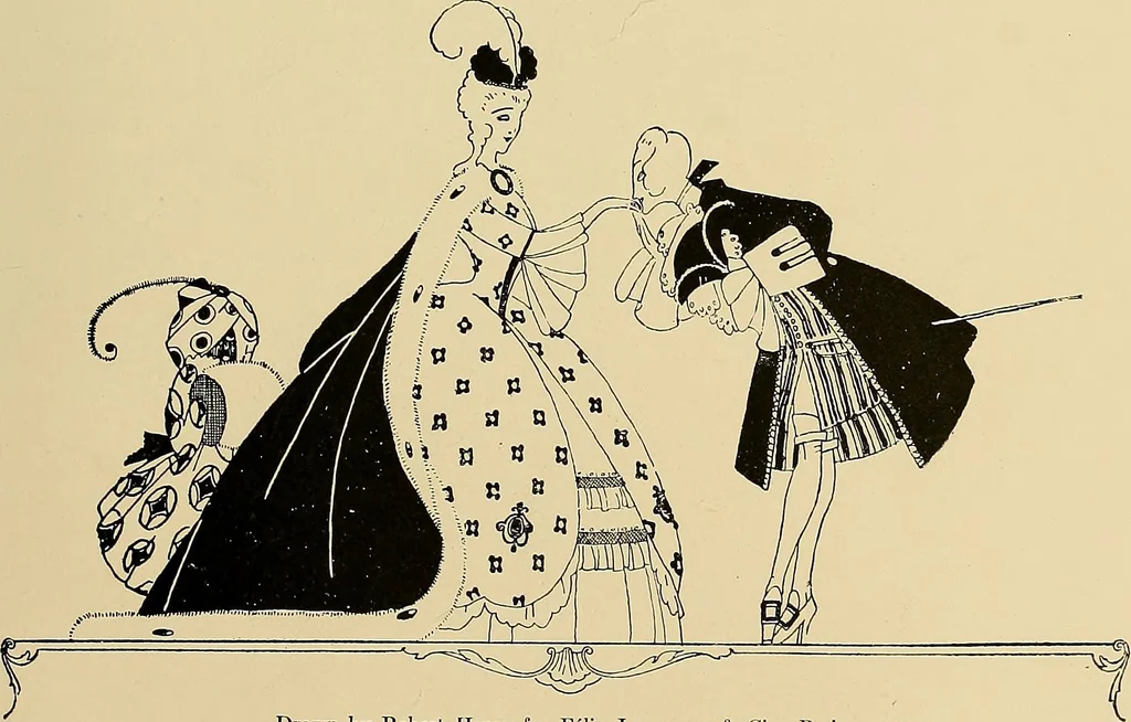 An illustration from Costume design and illustration, 1918, leaf 144