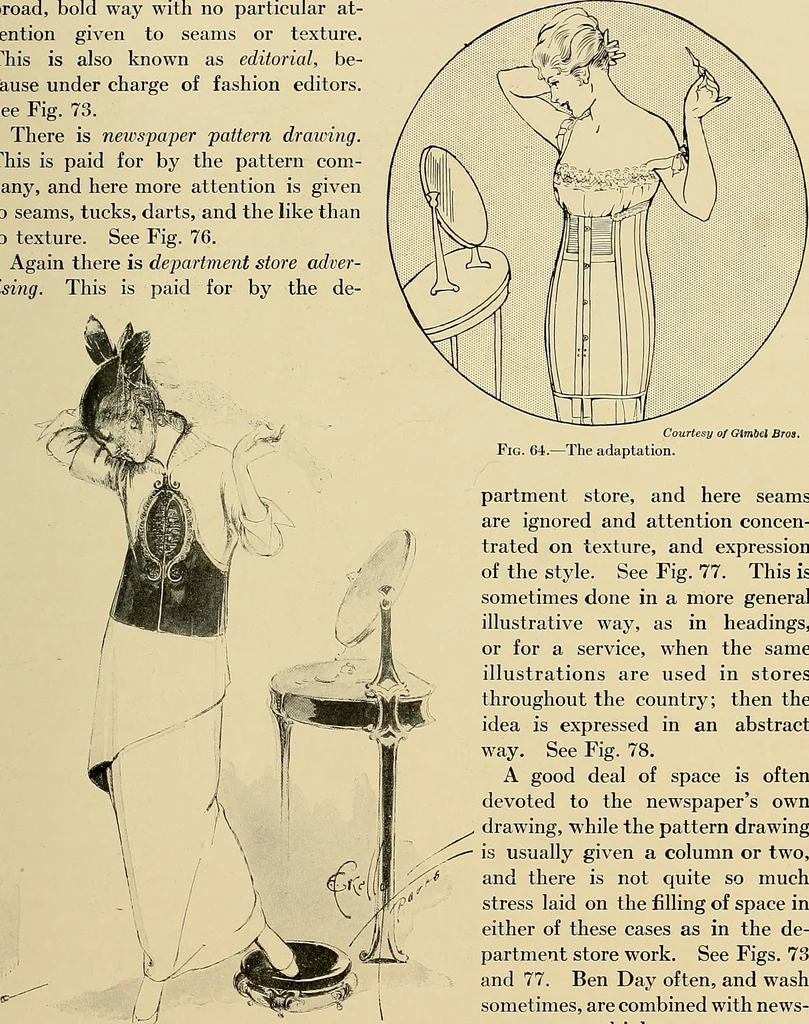 An illustration from Costume design and illustration, 1918, leaf 58