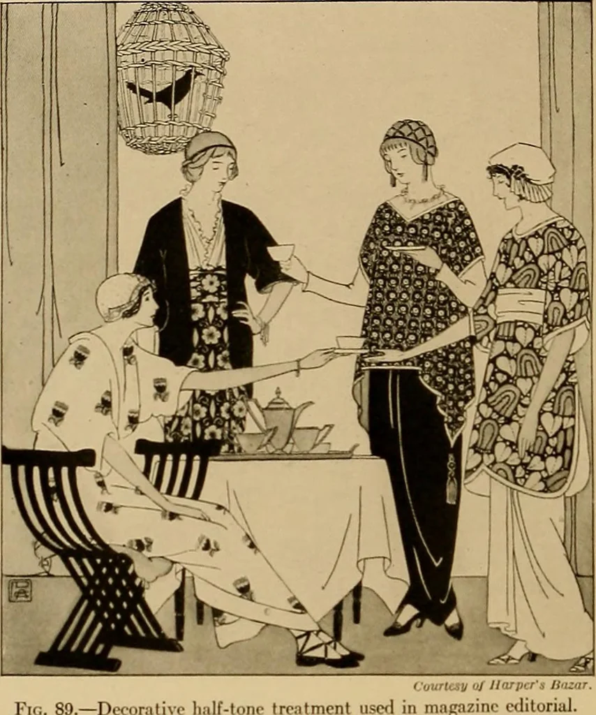 An illustration from Costume design and illustration, 1918, leaf 75