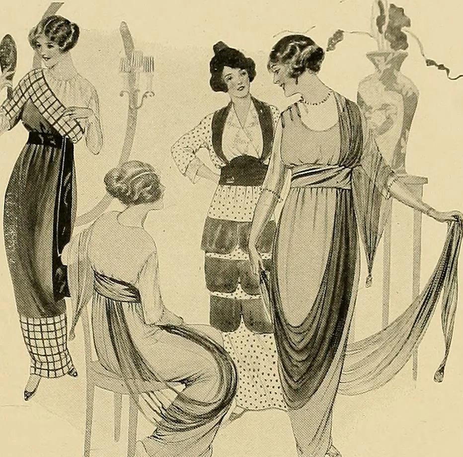 An illustration from Costume design and illustration, 1918, leaf 76