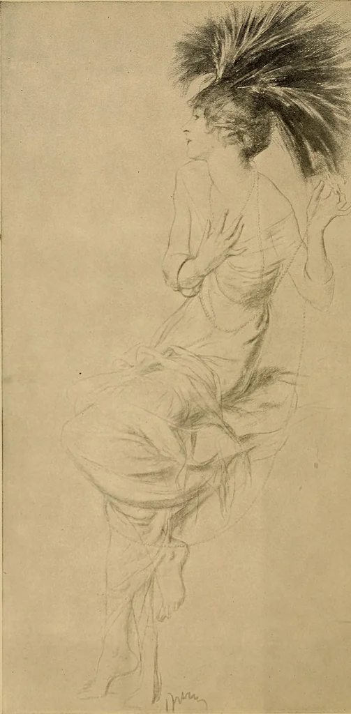An illustration from Costume design and illustration, 1918, leaf 9