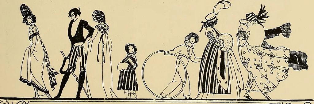 An illustration from Costume design and illustration, 1918, leaf 92