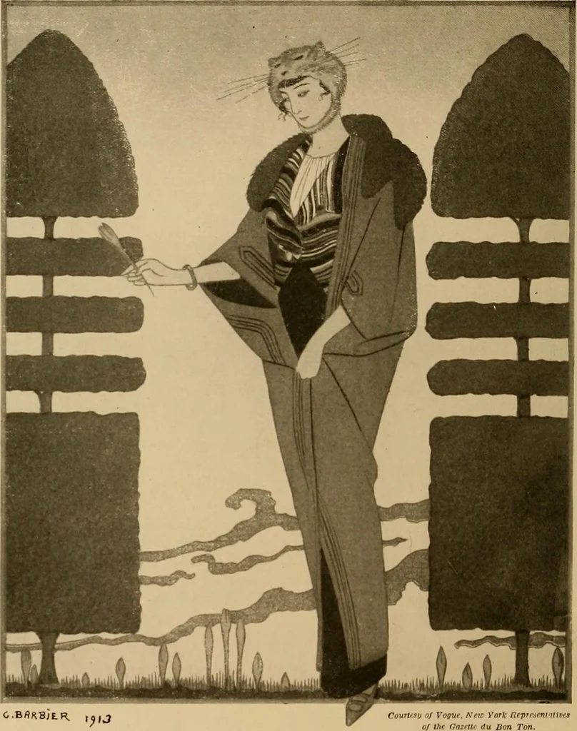 An illustration from Costume design and illustration, 1918, leaf 93