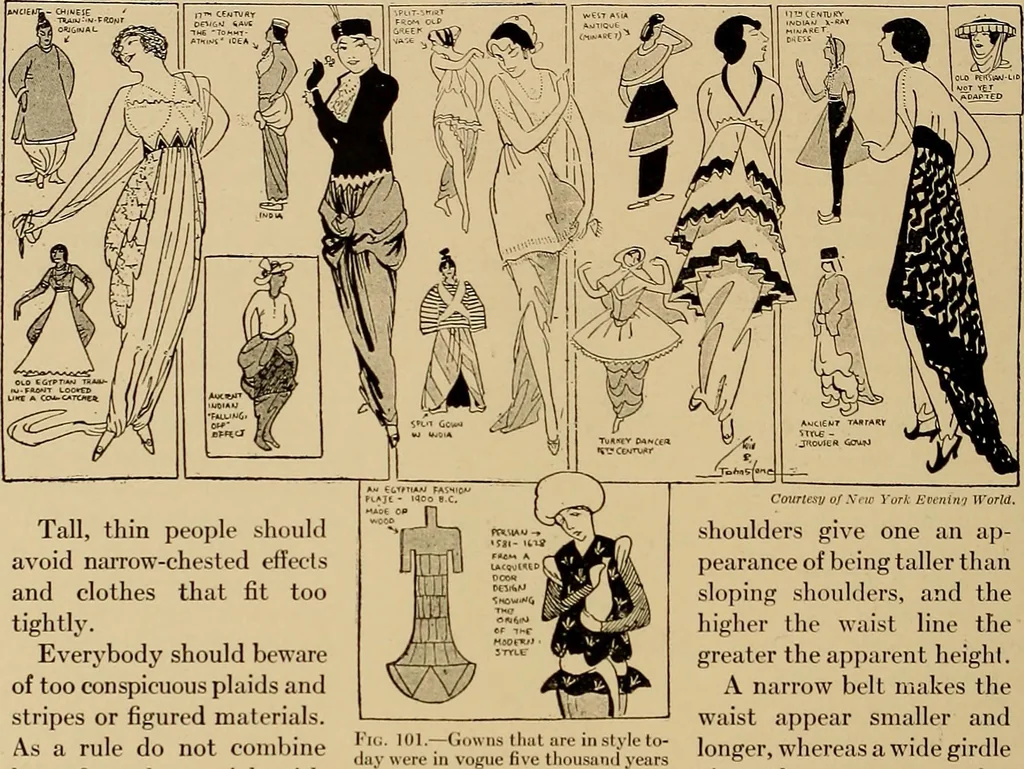 An illustration from Costume design and illustration, 1918, leaf 97