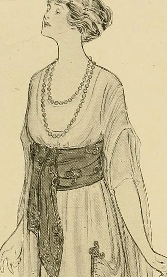 An illustration from Costume design and illustration, 1918, leaf 98