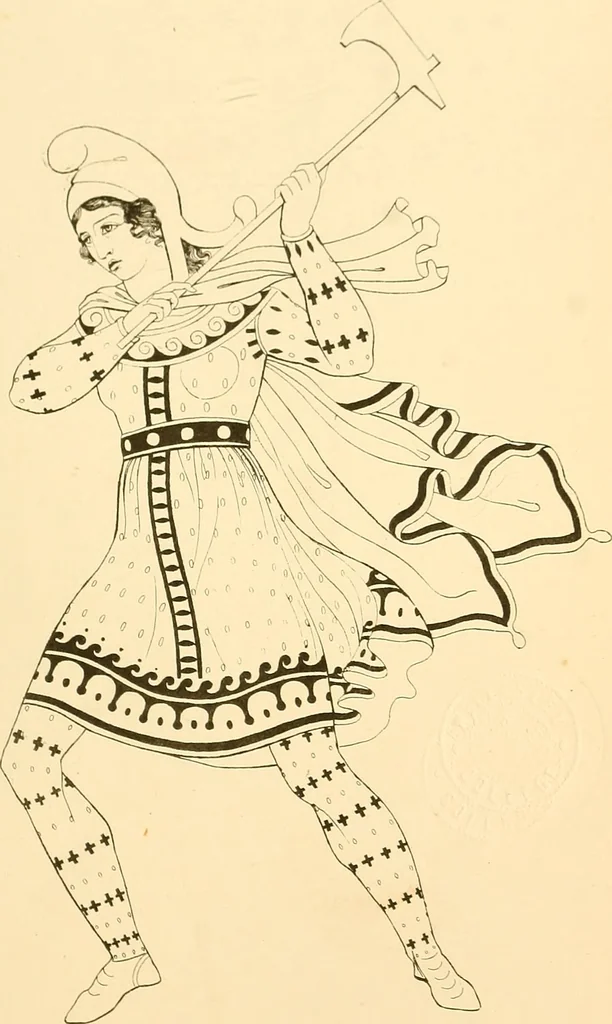 An illustration from The costume of the ancients, 1875, leaf 108