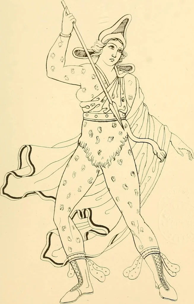 An illustration from The costume of the ancients, 1875, leaf 110