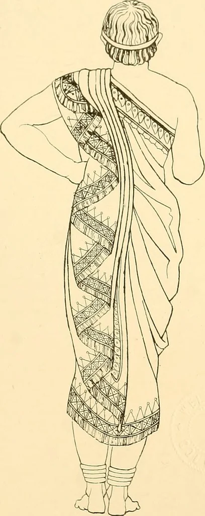 An illustration from The costume of the ancients, 1875, leaf 128