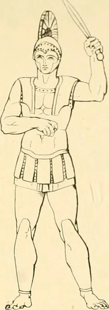 An illustration from The costume of the ancients, 1875, leaf 132