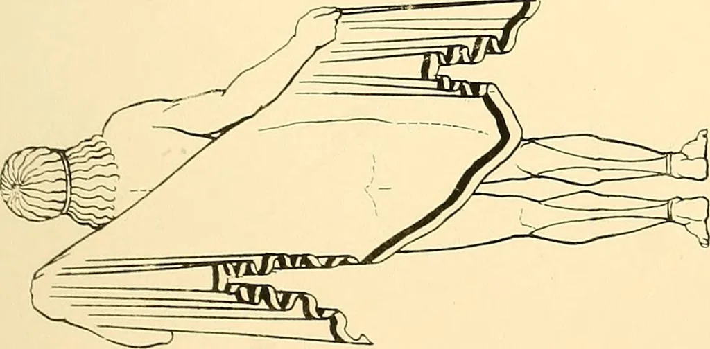 An illustration from The costume of the ancients, 1875, leaf 136