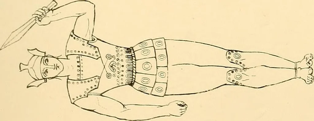 An illustration from The costume of the ancients, 1875, leaf 136