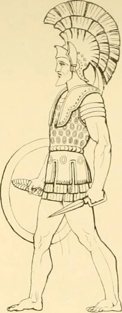 An illustration from The costume of the ancients, 1875, leaf 146