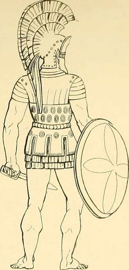 An illustration from The costume of the ancients, 1875, leaf 146