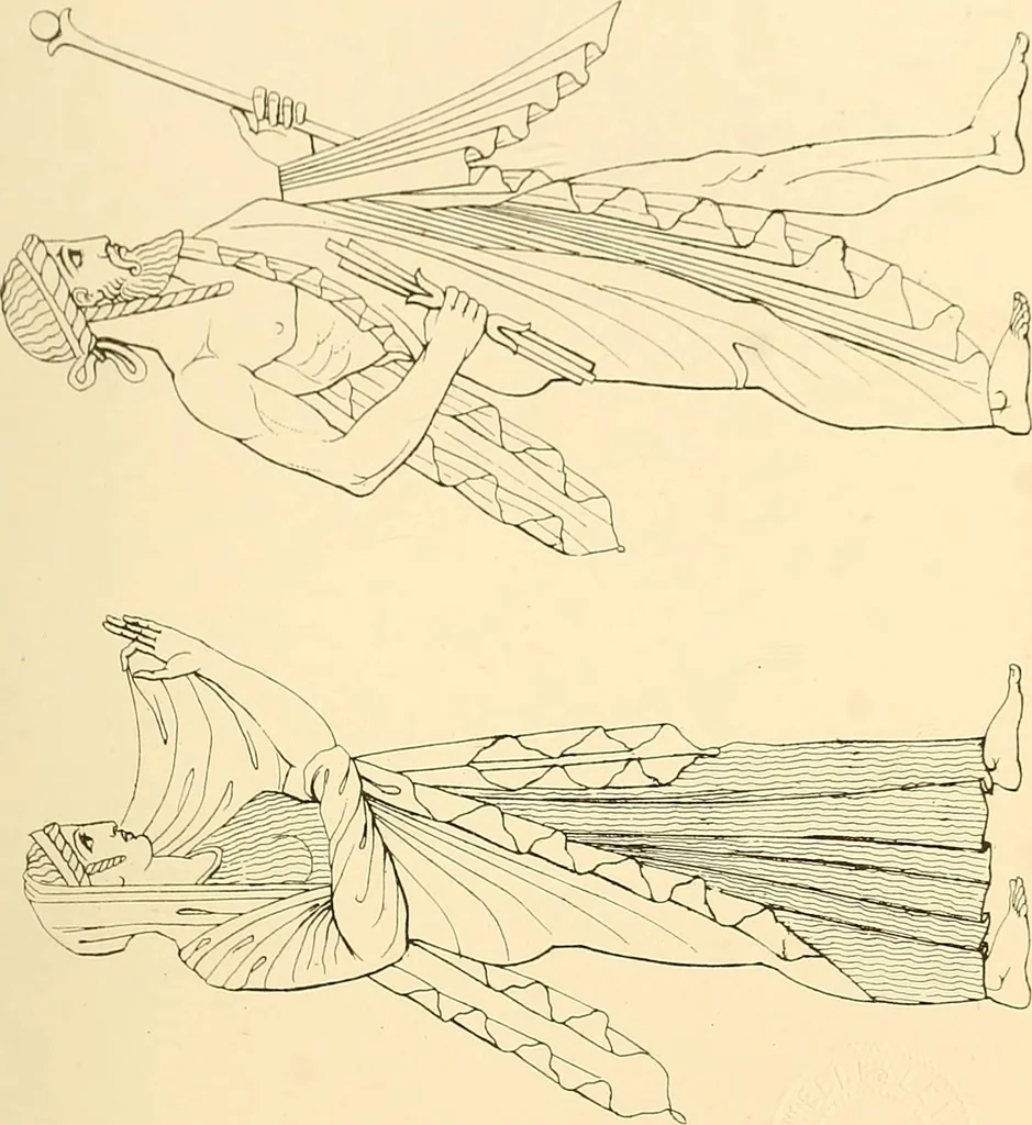 An illustration from The costume of the ancients, 1875, leaf 148