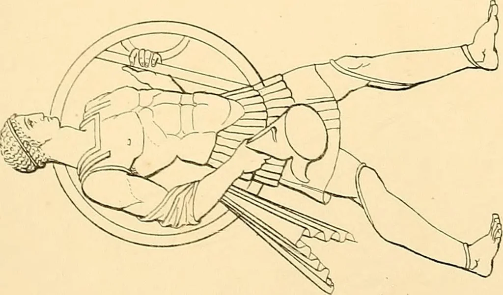An illustration from The costume of the ancients, 1875, leaf 150