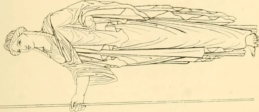 An illustration from The costume of the ancients, 1875, leaf 154