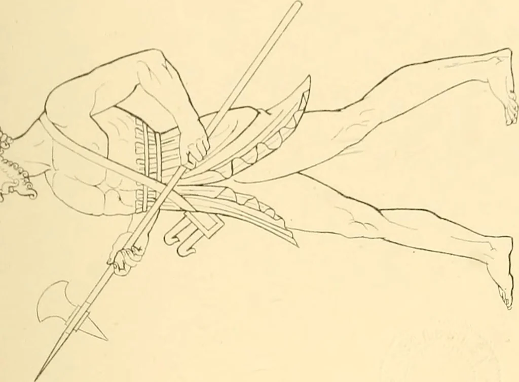 An illustration from The costume of the ancients, 1875, leaf 158